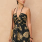 Printed Halter Mini Dress OMFORT