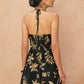 Printed Halter Mini Dress OMFORT