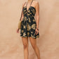 Printed Halter Mini Dress OMFORT
