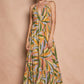 Multi Color Smock Halter Maxi Dress OMFORT