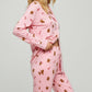 Christmas Gingerbread Man Candy Cane Pajama Set OMFORT