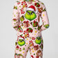 Christmas Grinch Print Pajama Set OMFORT