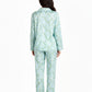 All-Over Floral Print Long Sleeve Pajama Set OMFORT