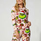 Christmas Grinch Print Pajama Set OMFORT