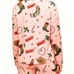 Retro Christmas Cowboy Print Pajama Set OMFORT