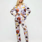 Caviar Champagne Print Pajama Set OMFORT