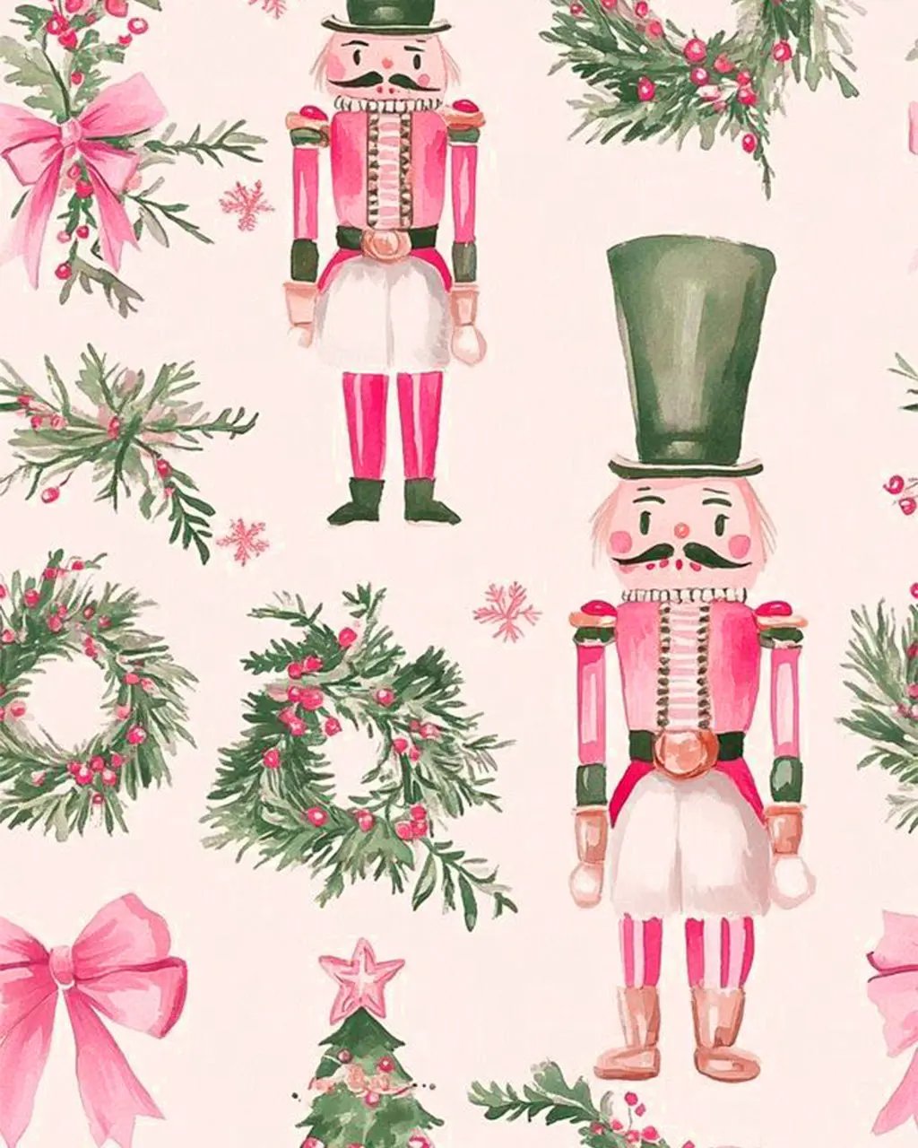 Christmas Nutcrackers Print Pajama Set OMFORT