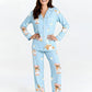 Bear Stripe Print Pajama Set OMFORT