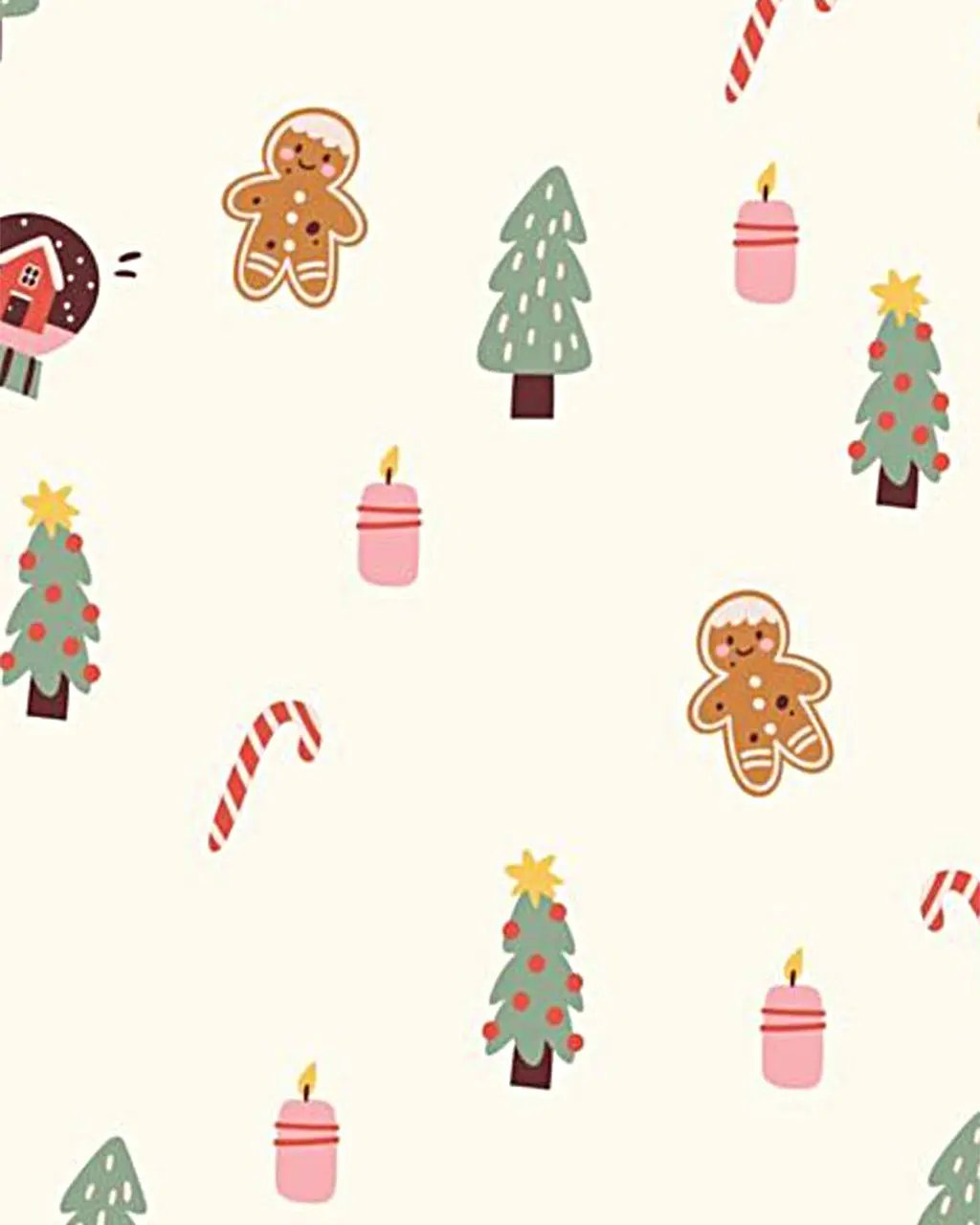 Christmas Gingerbread Man Print Pajama Set OMFORT