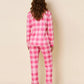 Oversized Check Print Pajama Set OMFORT