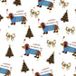 Christmas Dachshund Print Pajama Set OMFORT