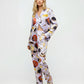 Caviar Champagne Print Pajama Set OMFORT