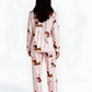 Groovy Valentine Dachshund Print Pajama Set OMFORT