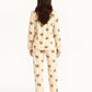 Bow Leopard Print Pajama Set OMFORT