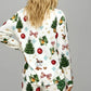 Christmas Tree Print Pajama Set OMFORT