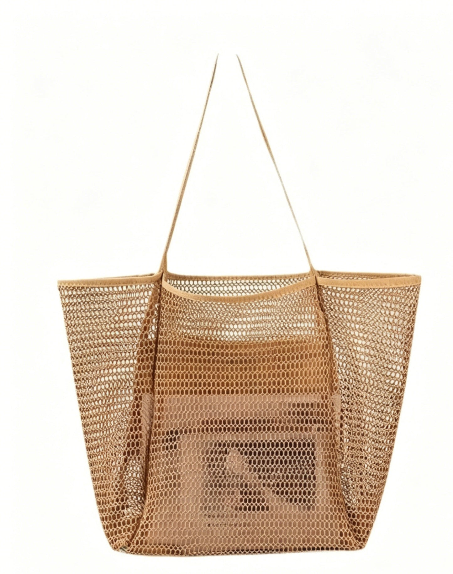 Boho Large Capacity Mesh Beach Tote Bag OMFORT