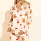 Christmas Teddy Print Pajama Set OMFORT