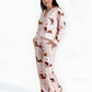 Groovy Valentine Dachshund Print Pajama Set OMFORT