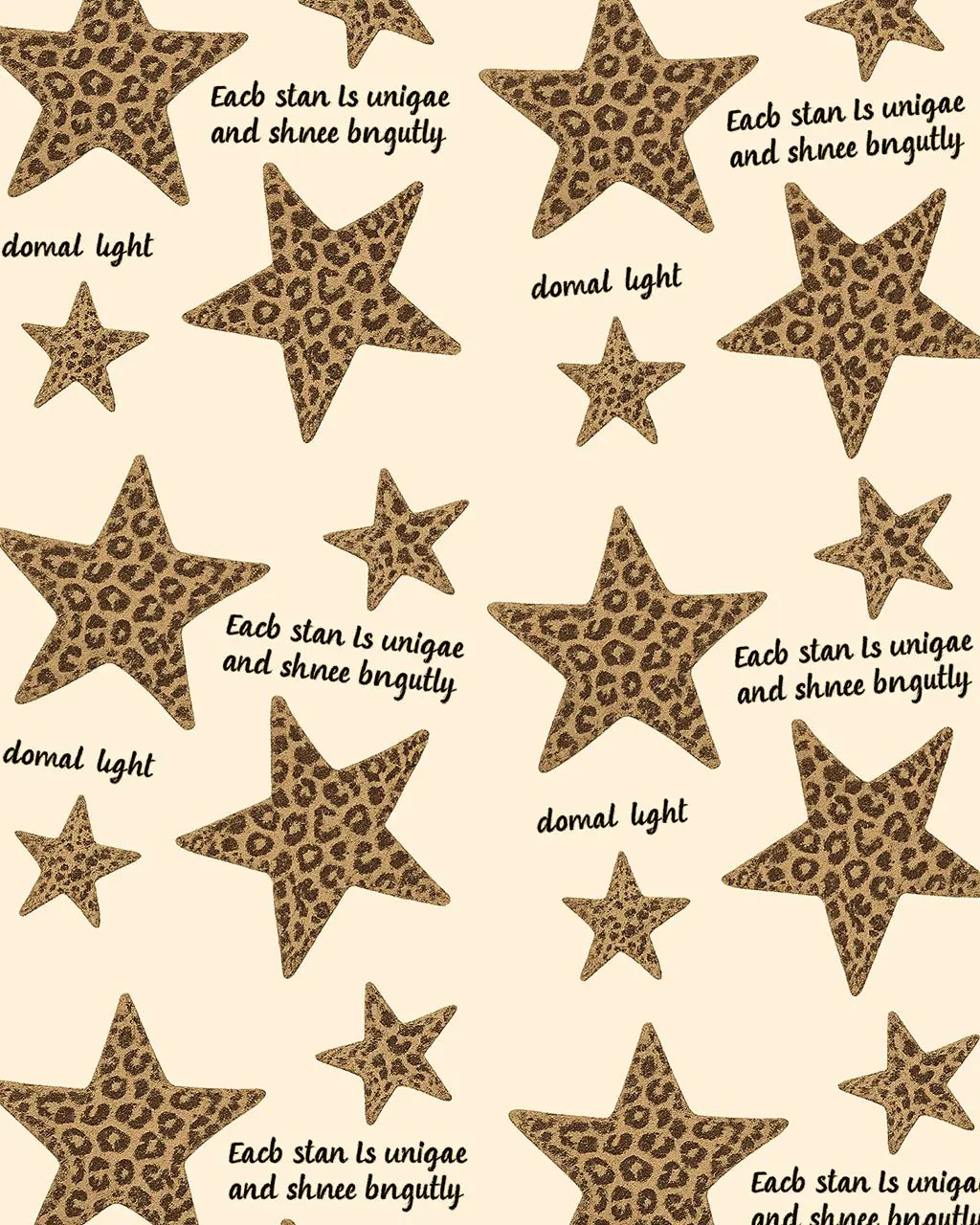 Leopard Star Print Pajama Set OMFORT