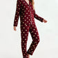 Valentine's Day Heart Print Pajama Set OMFORT