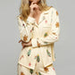 Christmas Gingerbread Man Print Pajama Set OMFORT