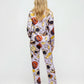 Caviar Champagne Print Pajama Set OMFORT