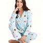 Cartoon Puppy Dessert Print Pajama Set OMFORT