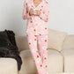 Holly Leaves Print Pajama Set OMFORT