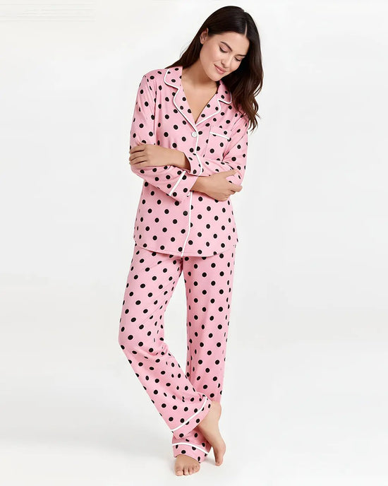 Polka Dot Print Pajama Set OMFORT