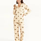 Bow Leopard Print Pajama Set OMFORT