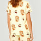 Betty Boop Cherry Print Pajama Set OMFORT