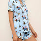 Adorable Christmas Dachshund Short Pajama Set OMFORT