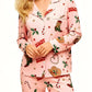 Retro Christmas Cowboy Print Pajama Set OMFORT