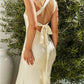 Champagne Chat One Shoulder Maxi Dress Yellow OMFORT