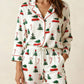 Christmas Tree Car Print Pajamas Set OMFORT