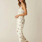 V-Neck Leopard Print Cami Pajama Set OMFORT