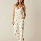 V-Neck Leopard Print Cami Pajama Set OMFORT