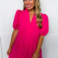 The Hot Pink Ease Dress OMFORT