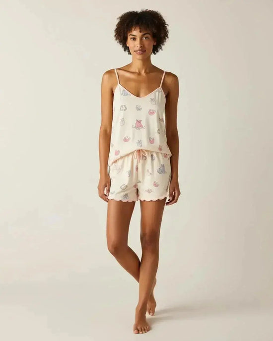 Cute Animal Print Cami Pajama Set OMFORT