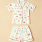 Cartoon Printed Button Pajama Set OMFORT