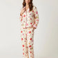 Sweet Print Casual Lapel Pajama Set OMFORT