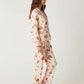 Sweet Print Casual Lapel Pajama Set OMFORT