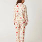Sweet Print Casual Lapel Pajama Set OMFORT