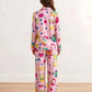 Sweet Jams Print Satin Pajama Set OMFORT