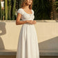 SOLACE  White Square Neck Puff Sleeve Smocked Waist Midi Dress?