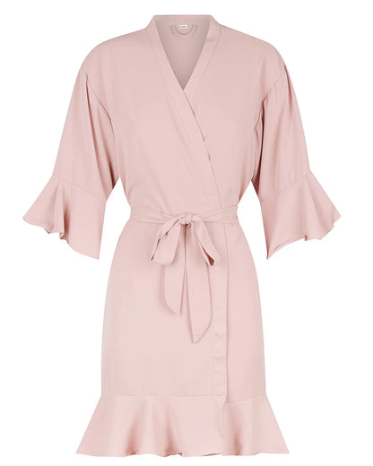 Ruffle Hemmed Bridesmaid Robe mysite