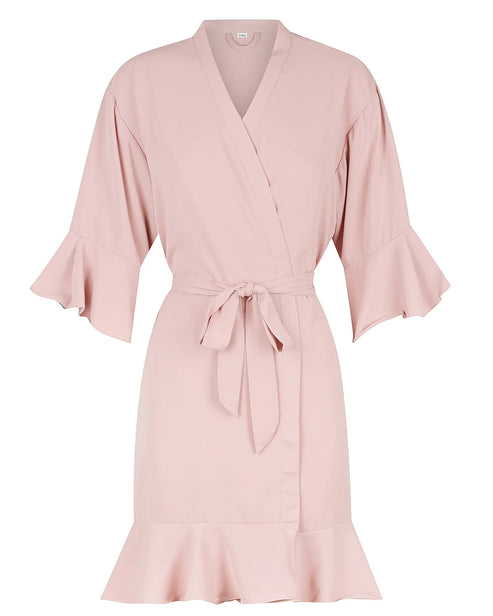 Ruffle Hemmed Bridesmaid Robe mysite