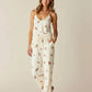 V-Neck Leopard Print Cami Pajama Set OMFORT