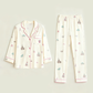 Urban Landmark Print Lapel Pajama Set OMFORT