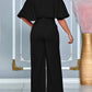 Casual Daily Solid Color Patchwork Slit Oblique Collar Regular Jumpsuits omfort